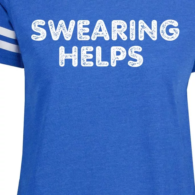 Swearing Helps Enza Ladies Jersey Football T-Shirt