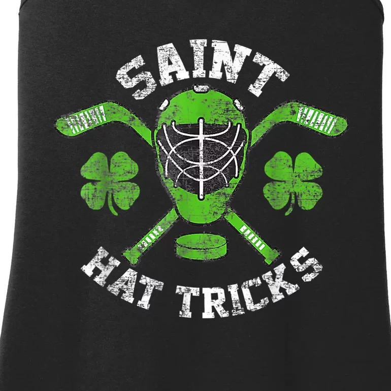 Saint Hattrick St Patrick's Day Hockey Hat Tricks Boy Ladies Essential Tank