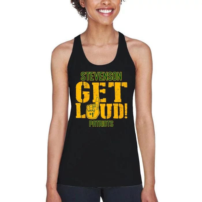 Stevenson High School Get Loud Patriots Women's Racerback Tank