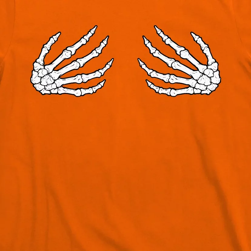 Skeleton Hands Spooky Halloween Rock Band Tees T-Shirt