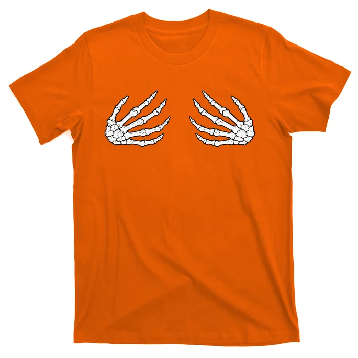 Skeleton Hands Spooky Halloween Rock Band Tees T-Shirt