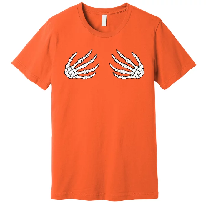 Skeleton Hands Spooky Halloween Rock Band Tees Premium T-Shirt