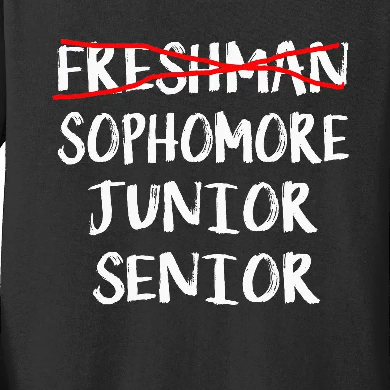 Sophomore High School Freshman College Freshman Graduation Kids Long Sleeve Shirt