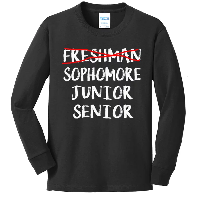 Sophomore High School Freshman College Freshman Graduation Kids Long Sleeve Shirt