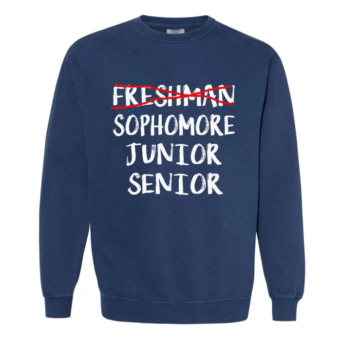 Sophomore High School Freshman College Freshman Graduation Garment-Dyed Sweatshirt