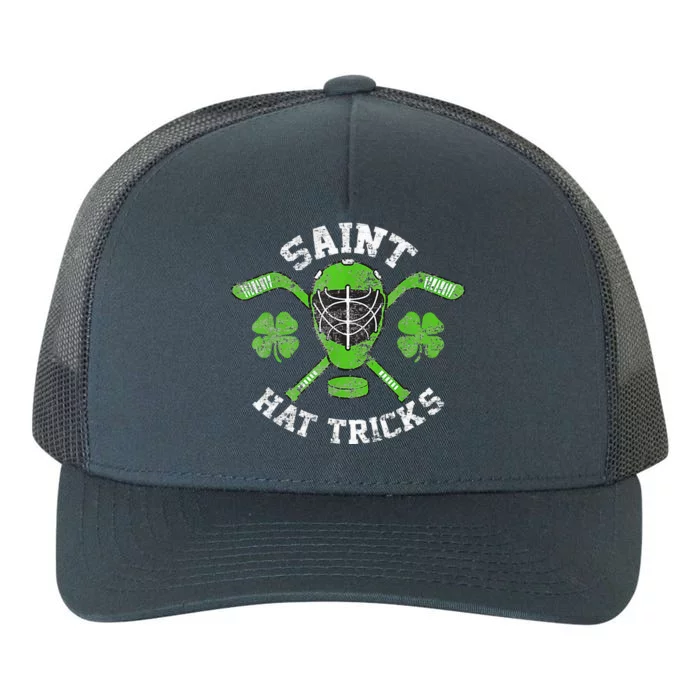 Saint Hattrick St Patrick's Day Hockey Hat Tricks Yupoong Adult 5-Panel Trucker Hat