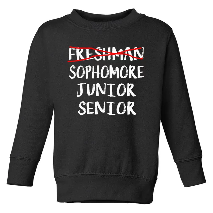 Sophomore High School Freshman College Freshman Graduation Toddler Sweatshirt