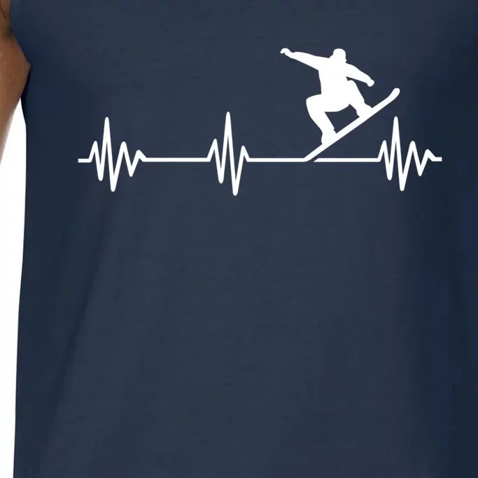 Snowboarder Heartbeat Snowboarding Skiing Cool Gift Comfort Colors® Tank Top