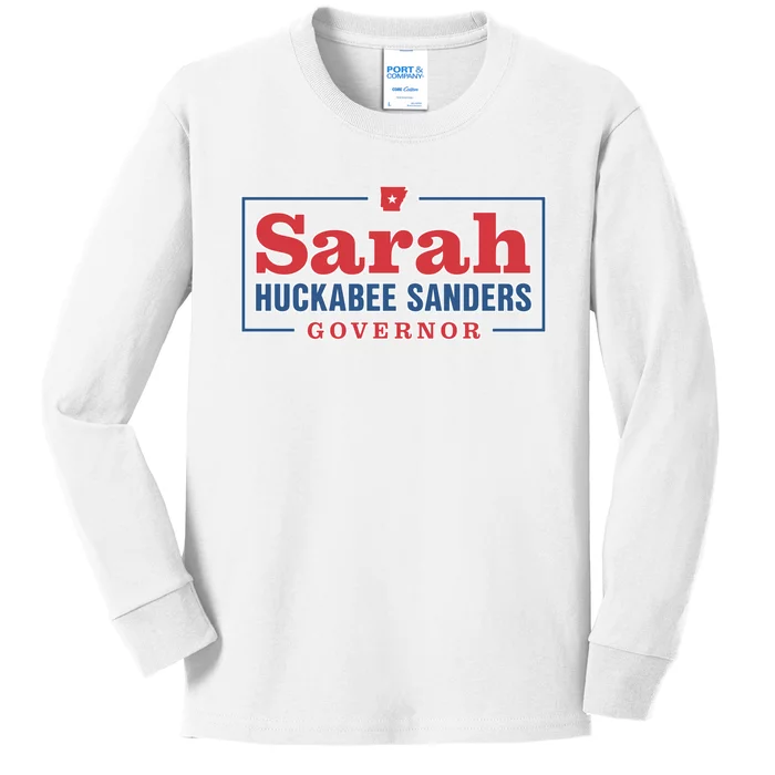 Sarah Huckabee Sanders Governor Kids Long Sleeve Shirt