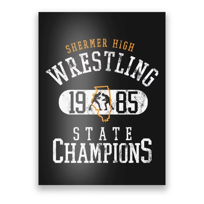 Shermer High School Wrestling Team 1985 Poster