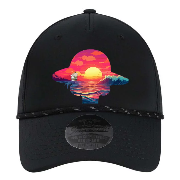 Straw Hat Sunset Pirate Ship Custom Design Anime Performance The Dyno Cap