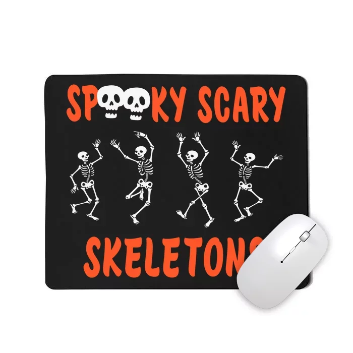 Spooky Halloween Scary Skeletons Mousepad