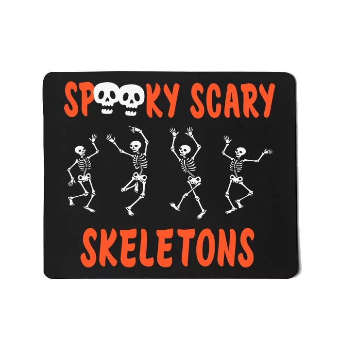 Spooky Halloween Scary Skeletons Mousepad