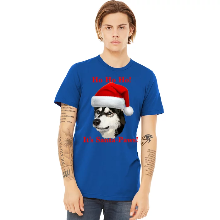 Siberian Husky Santa Paws Gift Premium T-Shirt