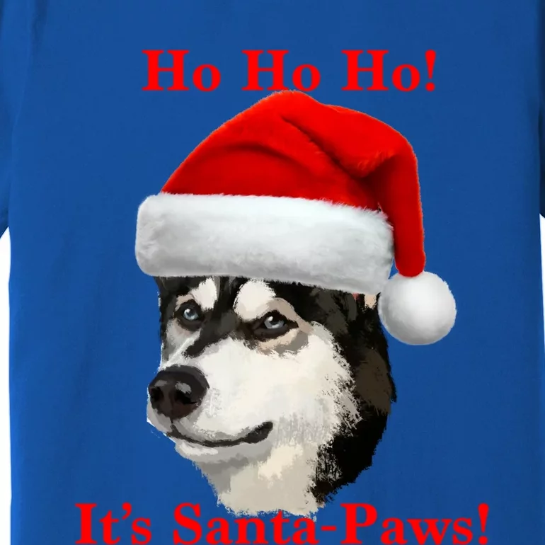 Siberian Husky Santa Paws Gift Premium T-Shirt