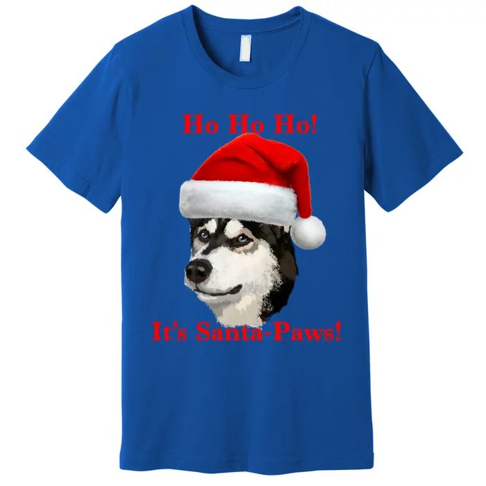 Siberian Husky Santa Paws Gift Premium T-Shirt