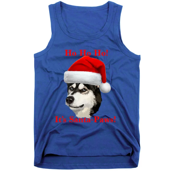 Siberian Husky Santa Paws Gift Tank Top