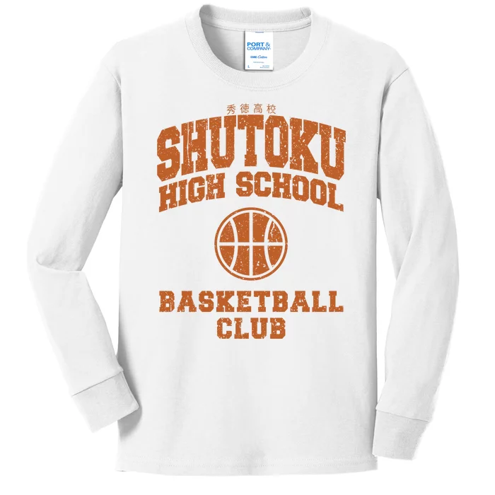 Shutoku High School Kids Long Sleeve Shirt