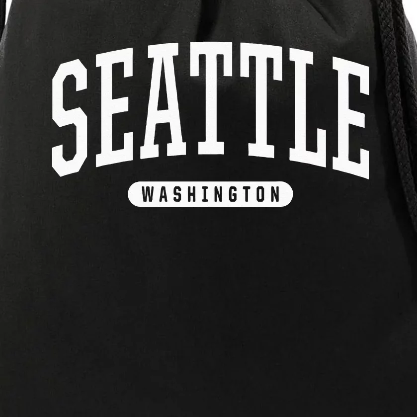 Seattle Hoodie Swea College University Style USA Drawstring Bag