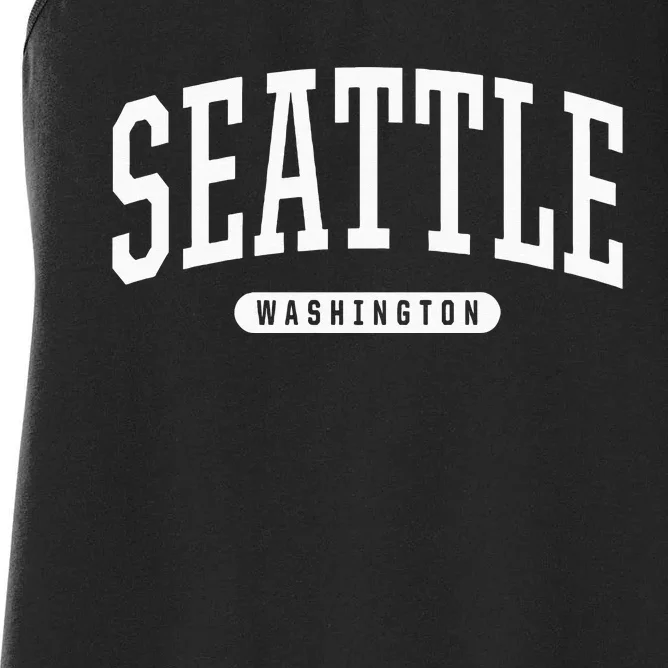 Seattle Hoodie Swea College University Style USA Women's Racerback Tank