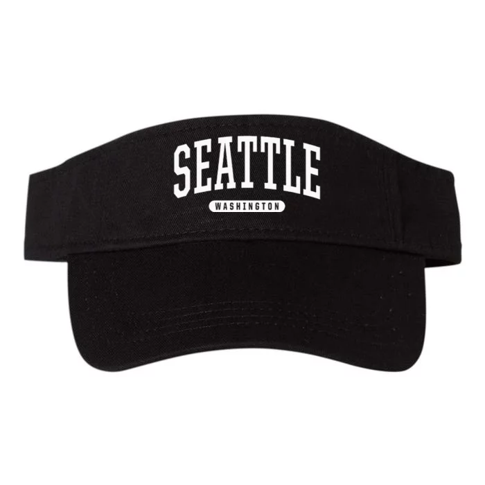 Seattle Hoodie Swea College University Style USA Valucap Bio-Washed Visor