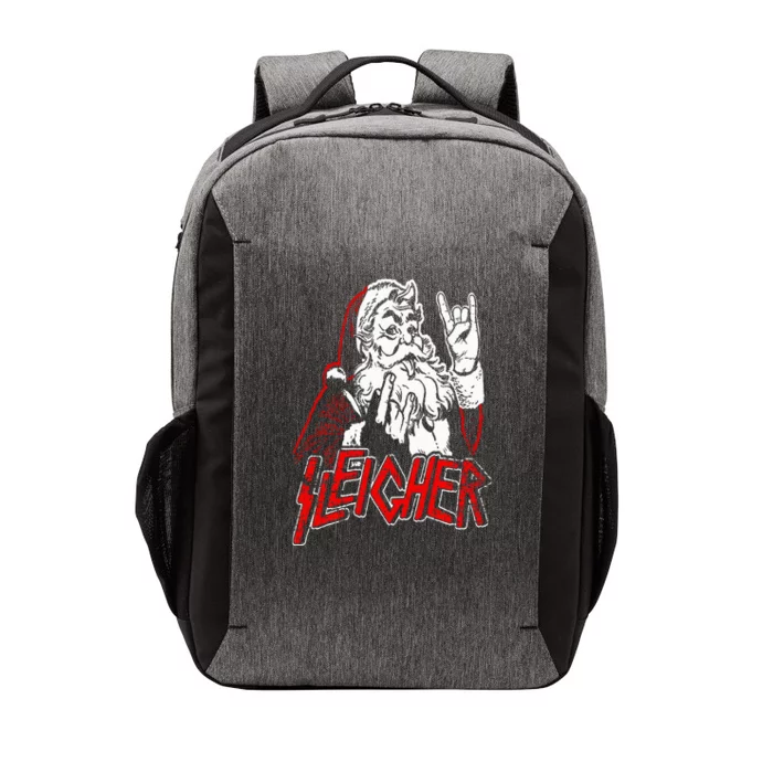 Sleigher Hail Santa Heavy Metal Christmas Vector Backpack