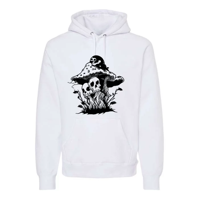 Skeleton Halloween Skull Party Premium Hoodie