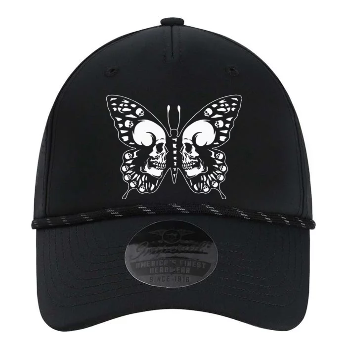 Spooky Halloween Skull Goth Graphic Butterfly Wing Aesthetic Performance The Dyno Cap