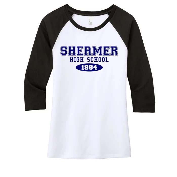 Shermer High School Women’s Tri-Blend 3/4-Sleeve Raglan Shirt ...