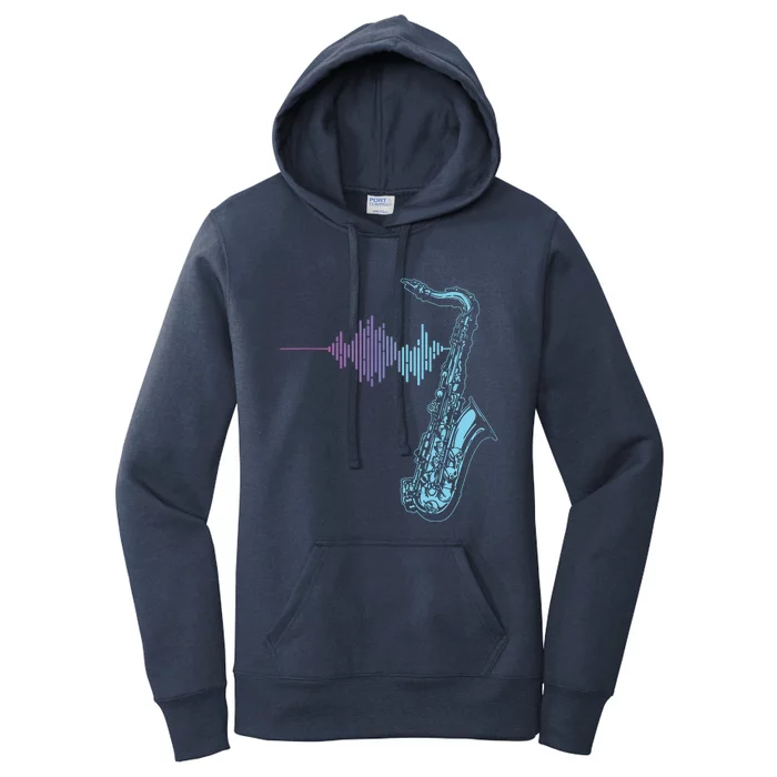 Saxophone Heartbeat Women's Pullover Hoodie