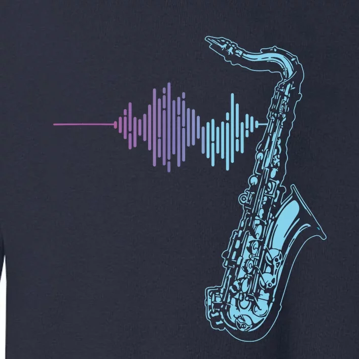 Saxophone Heartbeat Toddler Sweatshirt