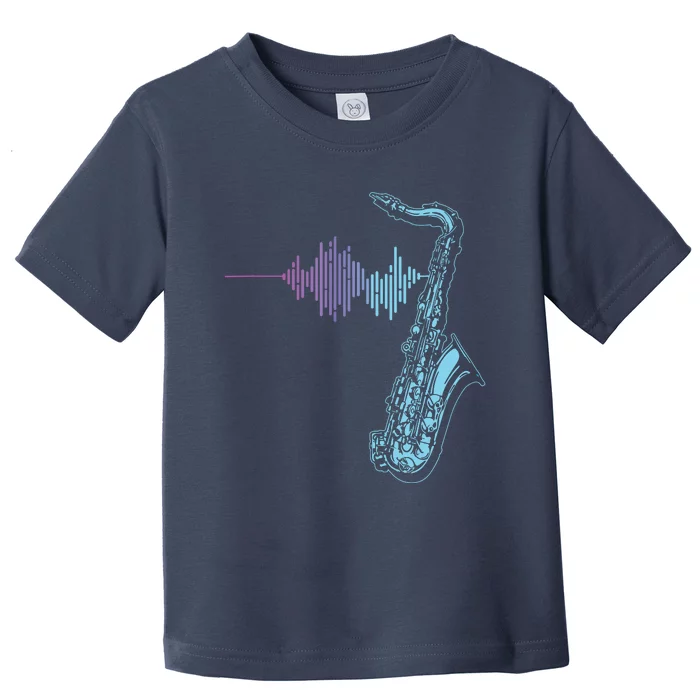 Saxophone Heartbeat Toddler T-Shirt