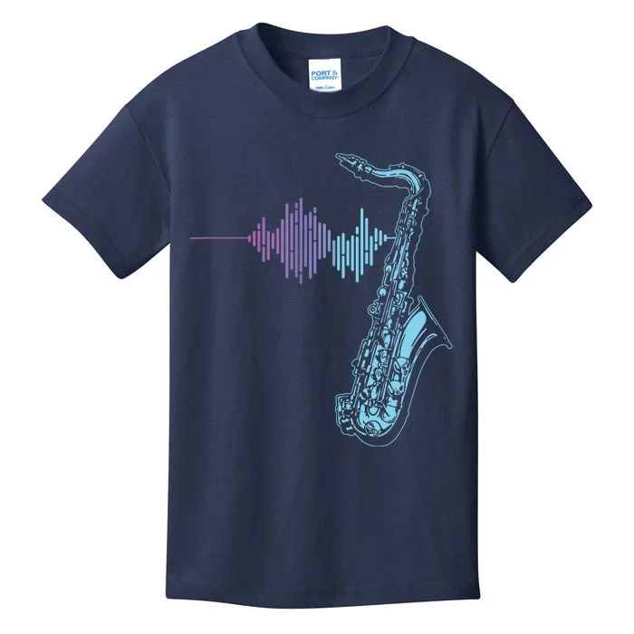 Saxophone Heartbeat Kids T-Shirt