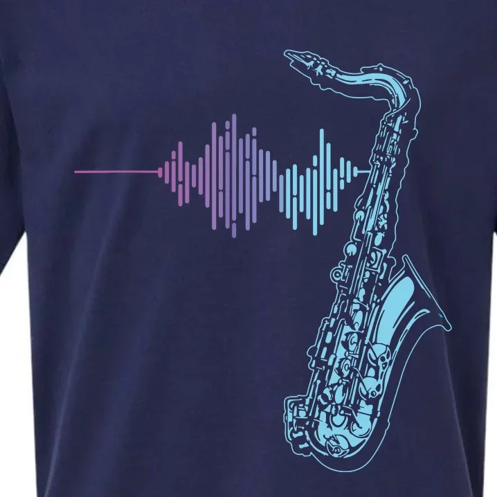 Saxophone Heartbeat Sueded Cloud Jersey T-Shirt