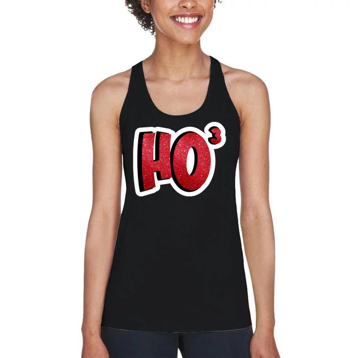 Santa Ho Shorthand Nerdy Engineer Christmas Red Ho3 Women's Racerback Tank