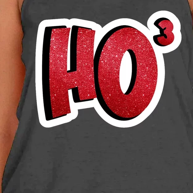 Santa Ho Shorthand Nerdy Engineer Christmas Red Ho3 Women's Knotted Racerback Tank