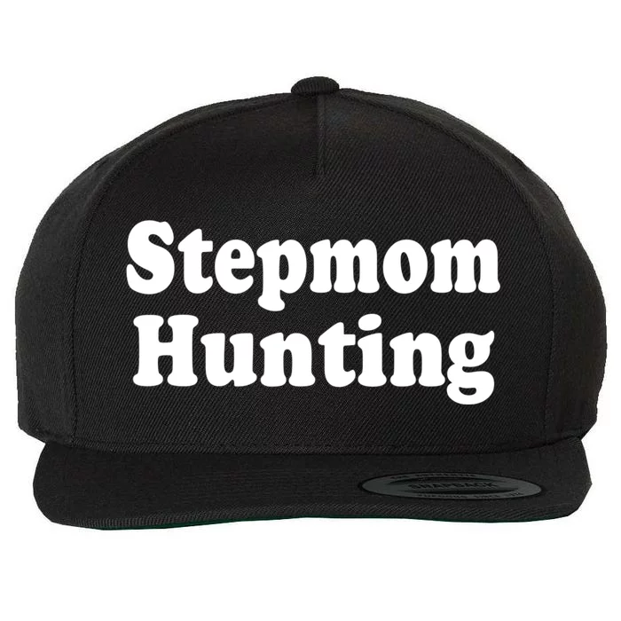 Stepmom Hunting Shirt Stepmom Hunting Funny Saying Quote Wool Snapback Cap