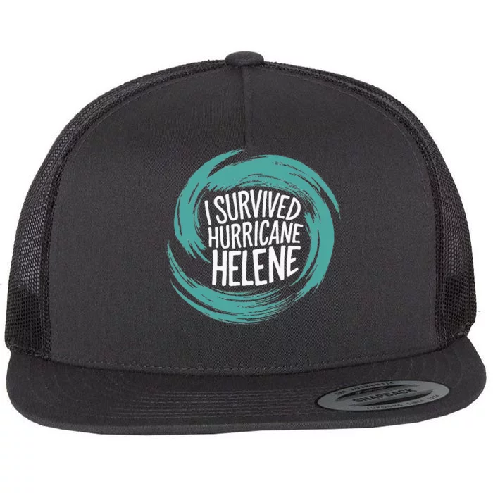 Survived Hurricane Flat Bill Trucker Hat