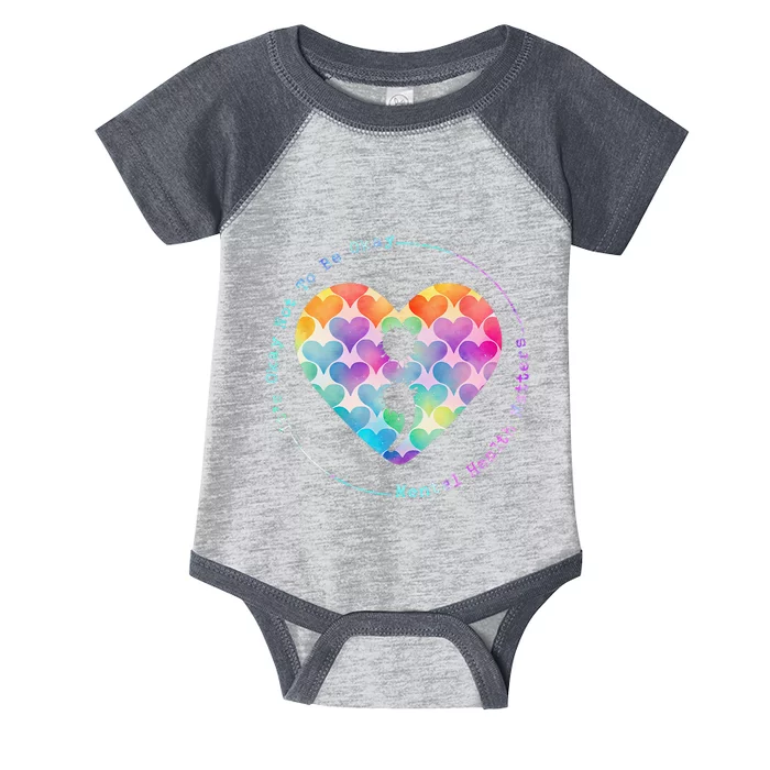 Semicolon Heart Suicide Prevention Mental Health Awareness Infant Baby Jersey Bodysuit