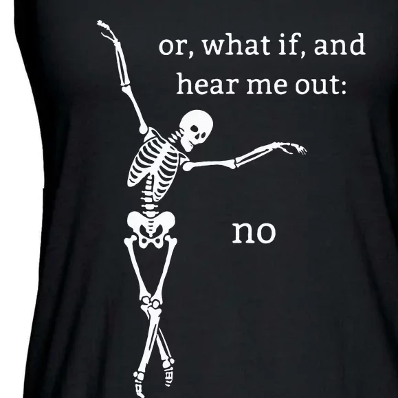 Spooky Halloween Skeleton Design - Unique and Fun! Ladies Essential Flowy Tank