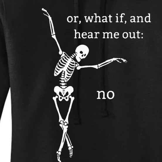 Spooky Halloween Skeleton Design - Unique and Fun! Women's Pullover Hoodie