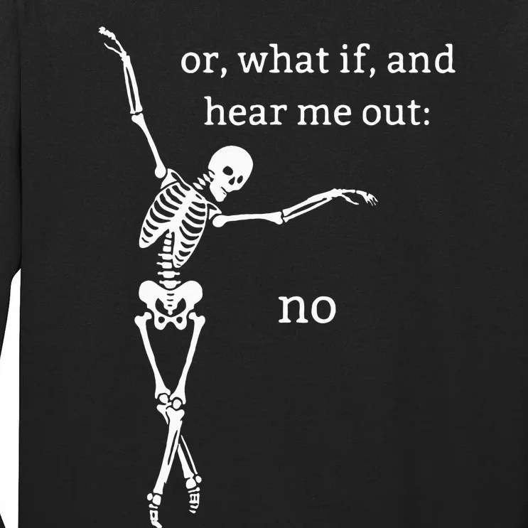 Spooky Halloween Skeleton Design - Unique and Fun! Tall Long Sleeve T-Shirt