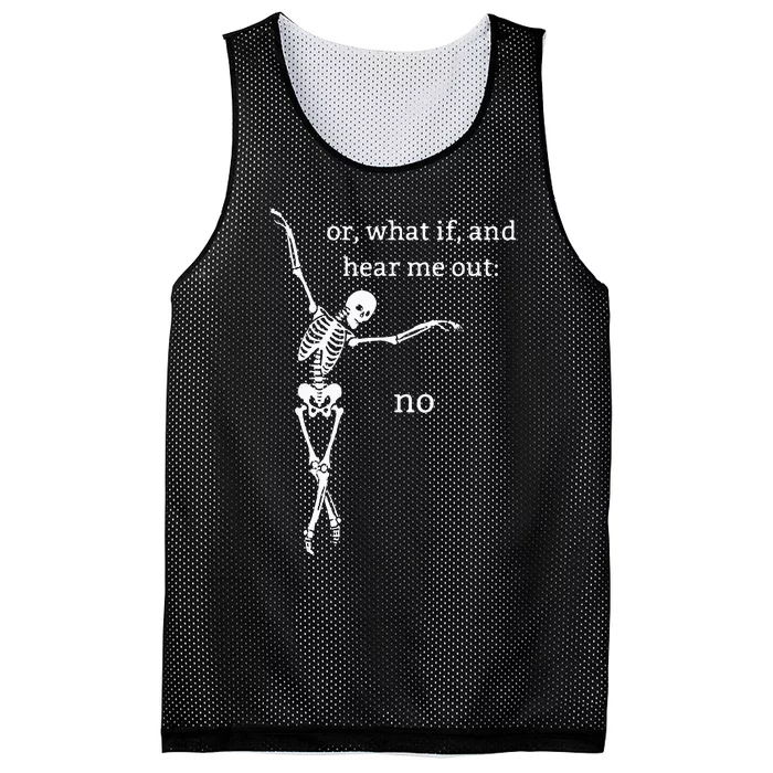 Spooky Halloween Skeleton Design - Unique and Fun! Mesh Reversible Basketball Jersey Tank