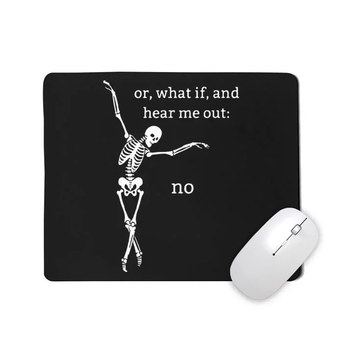 Spooky Halloween Skeleton Design - Unique and Fun! Mousepad