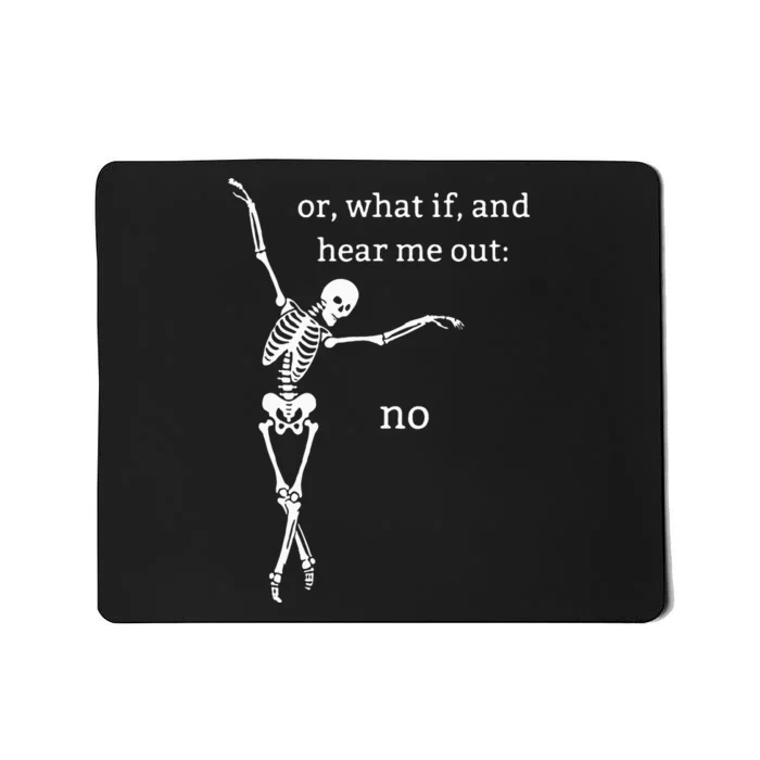 Spooky Halloween Skeleton Design - Unique and Fun! Mousepad