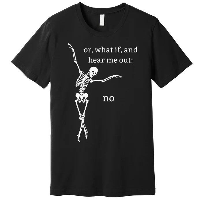 Spooky Halloween Skeleton Design - Unique and Fun! Premium T-Shirt