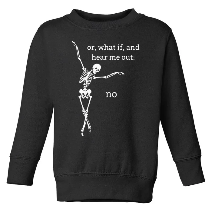 Spooky Halloween Skeleton Design - Unique and Fun! Toddler Sweatshirt