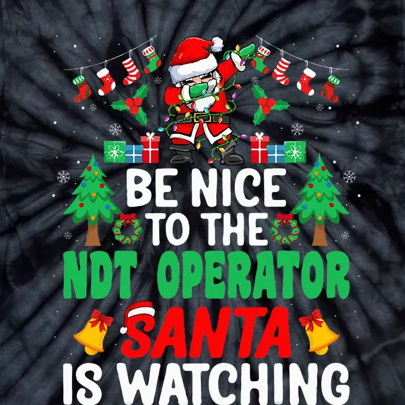 Santa's Helper Spread Holiday Cheer with NDT Operator Gifts Tie-Dye T-Shirt