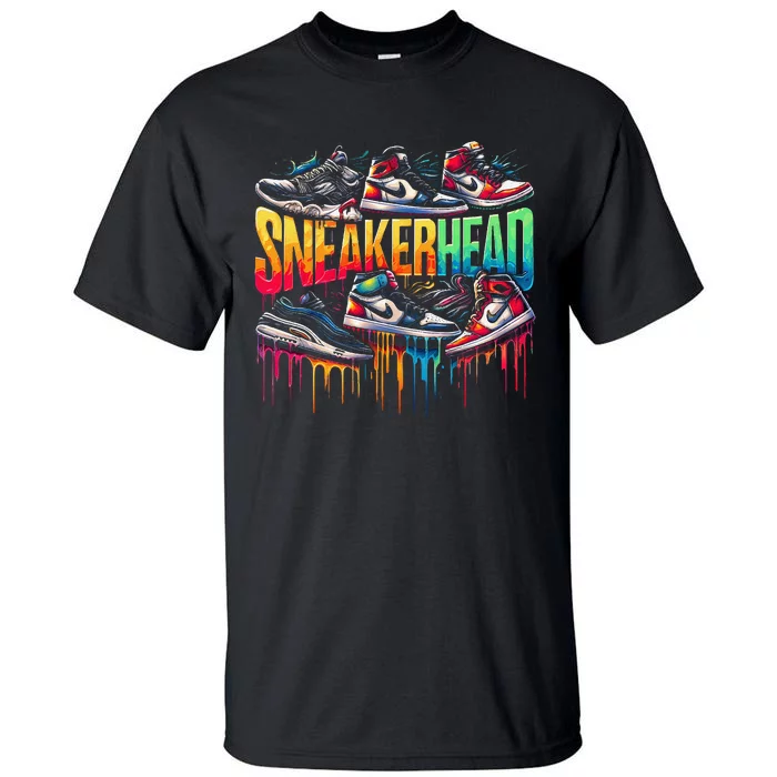 Sneaker Head Streetwear Style Gift Tall T-Shirt