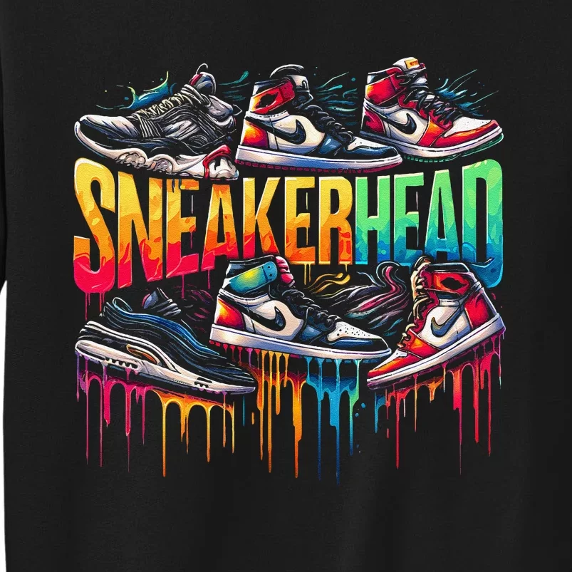 Sneaker Head Streetwear Style Gift Tall Sweatshirt